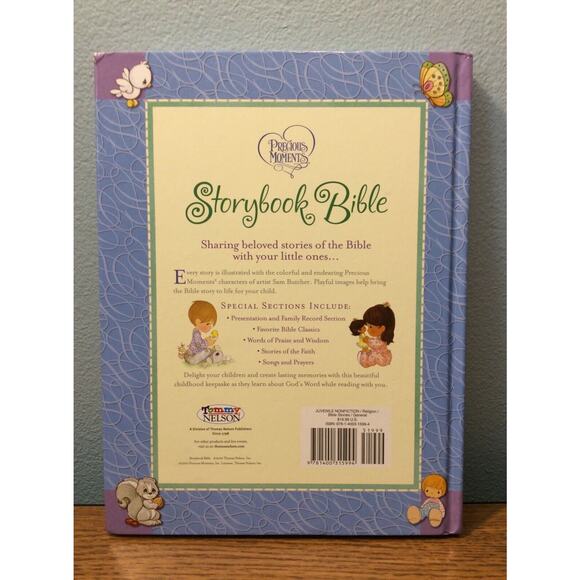 Storybook Bible Precious Moments 2010 Print Tommy Nelson New Without Box - Picture 5 of 6